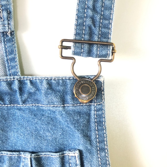 Bluenotes Overall Shorts Rose Embroidery Small - Picture 6 of 9